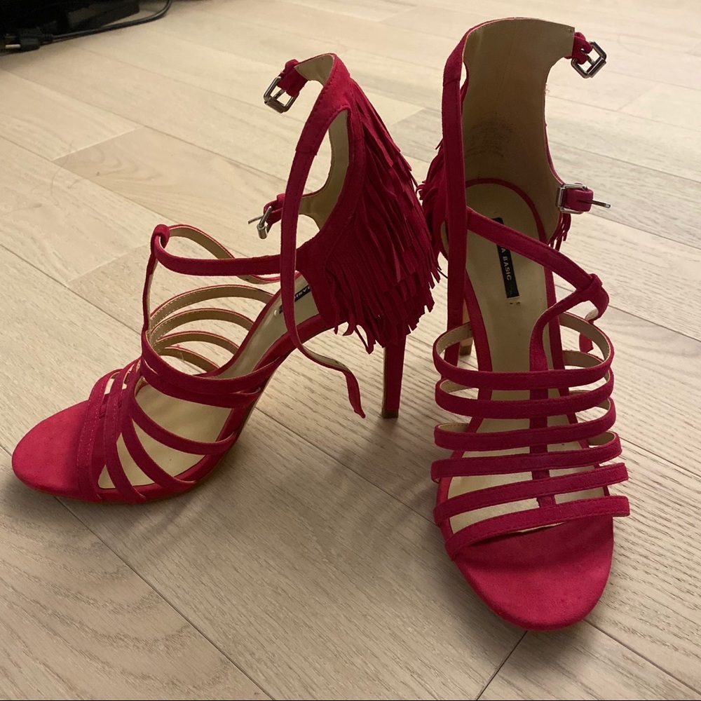 BRAND NEW Zara fringe heels